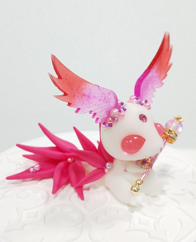 ㊿羽耳ドラゴン(ホワイト×ピンク)