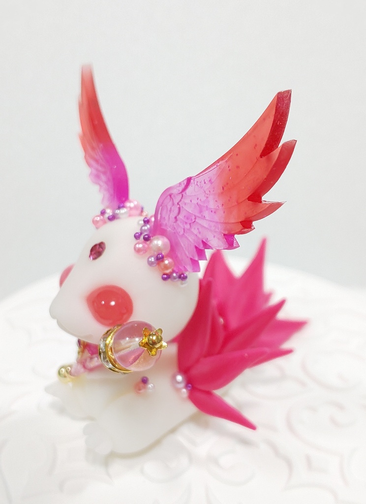 ㊿羽耳ドラゴン(ホワイト×ピンク)