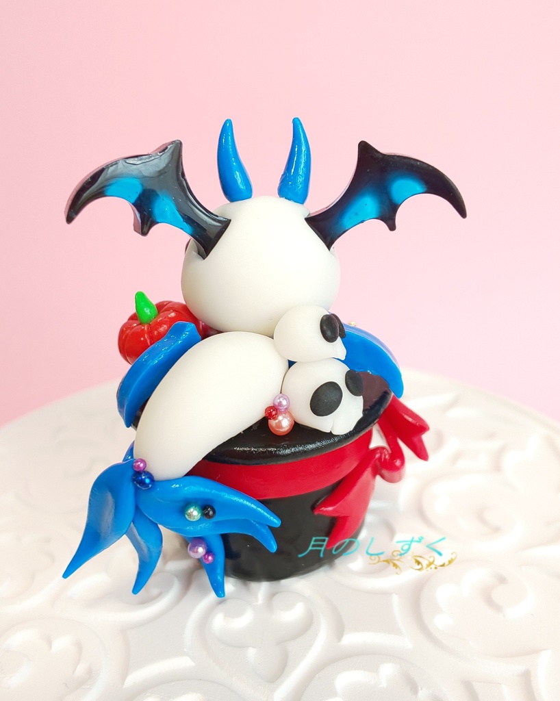 【59】ハロウィン限定!! ちびドラゴン in シルクハット(ブルー)