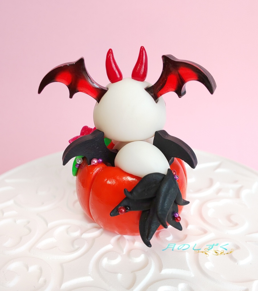 【60】ハロウィン限定!! ちびドラゴン in ジャックオランタン(レッド)