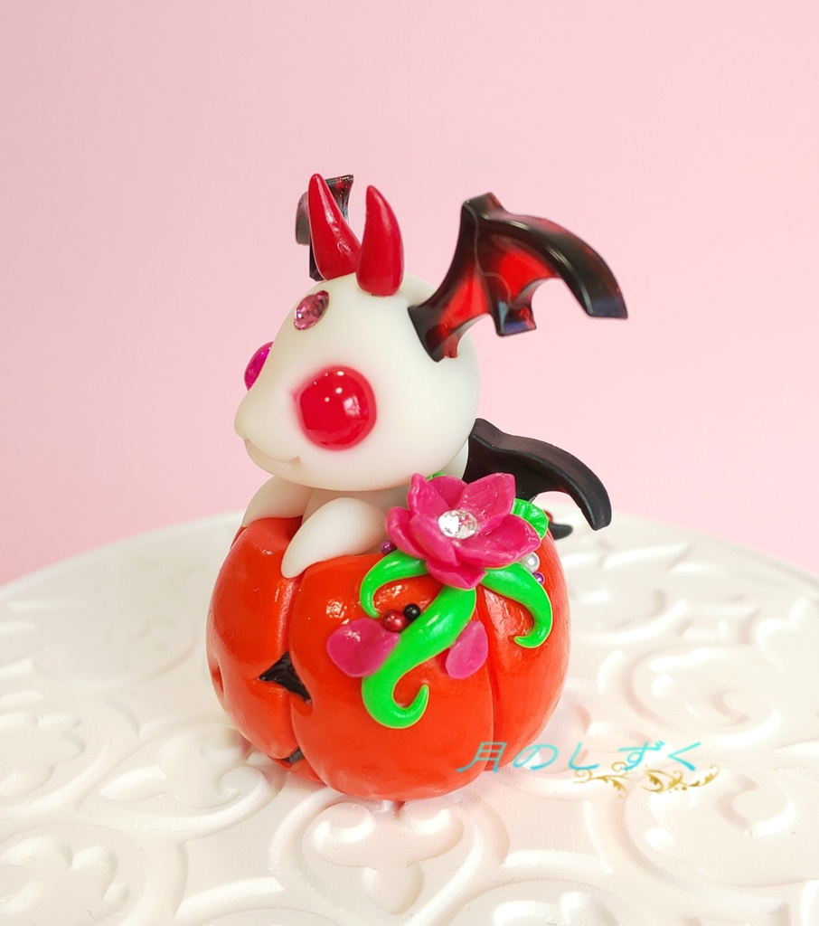 【60】ハロウィン限定!! ちびドラゴン in ジャックオランタン(レッド)