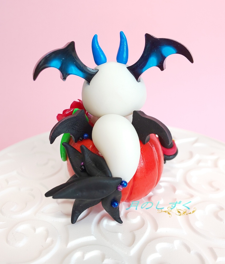【61】ハロウィン限定!! ちびドラゴン in ジャックオランタン(ブルー)