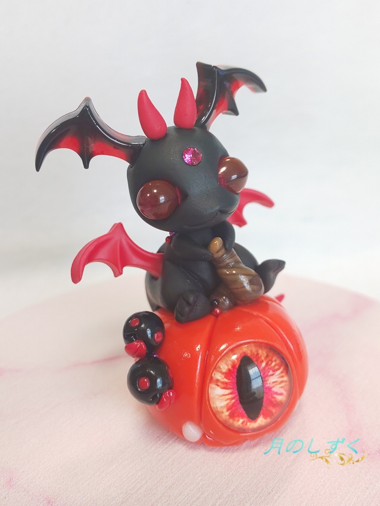 【62】ハロウィン限定!! ちびドラゴン on 単眼ジャックオランタン