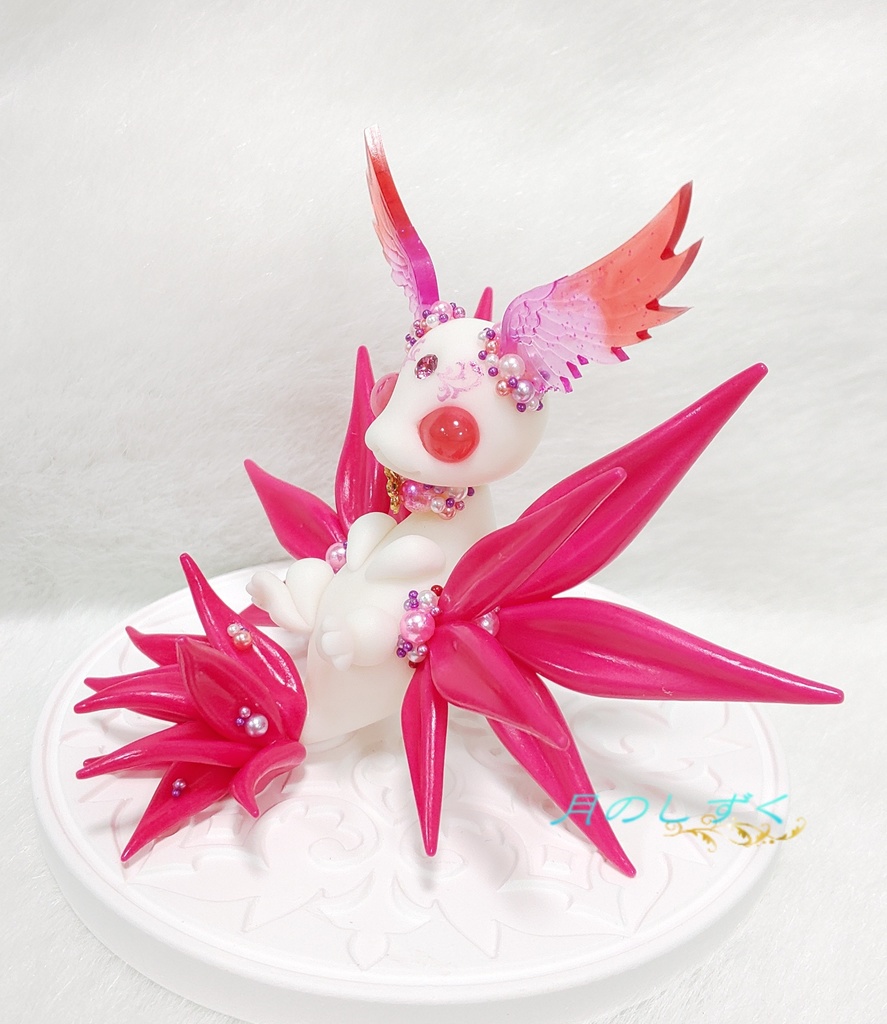 【69】羽耳ドラゴン(仰向け)(ピンク)