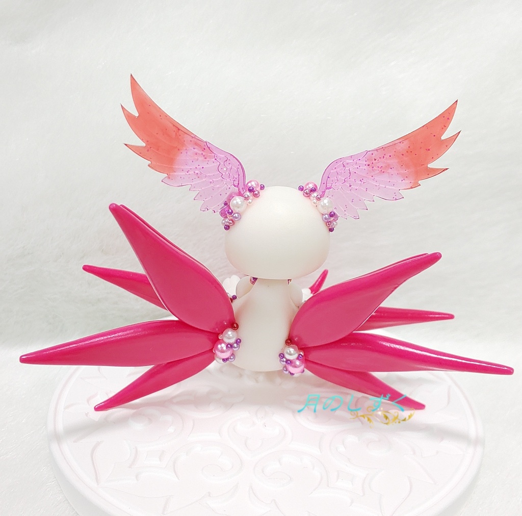 【69】羽耳ドラゴン(仰向け)(ピンク)