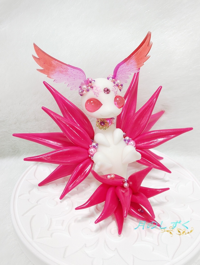 【69】羽耳ドラゴン(仰向け)(ピンク)