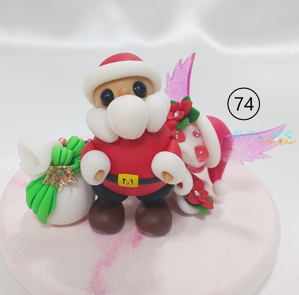 【74】クリスマス限定！！　ノームサンタに隠れるちび羽耳ドラゴン