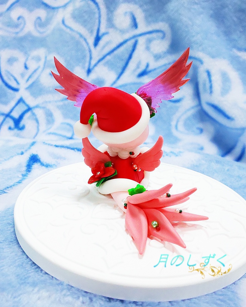 【76】クリスマス限定!! サンタ姿のお座り羽耳ドラゴン