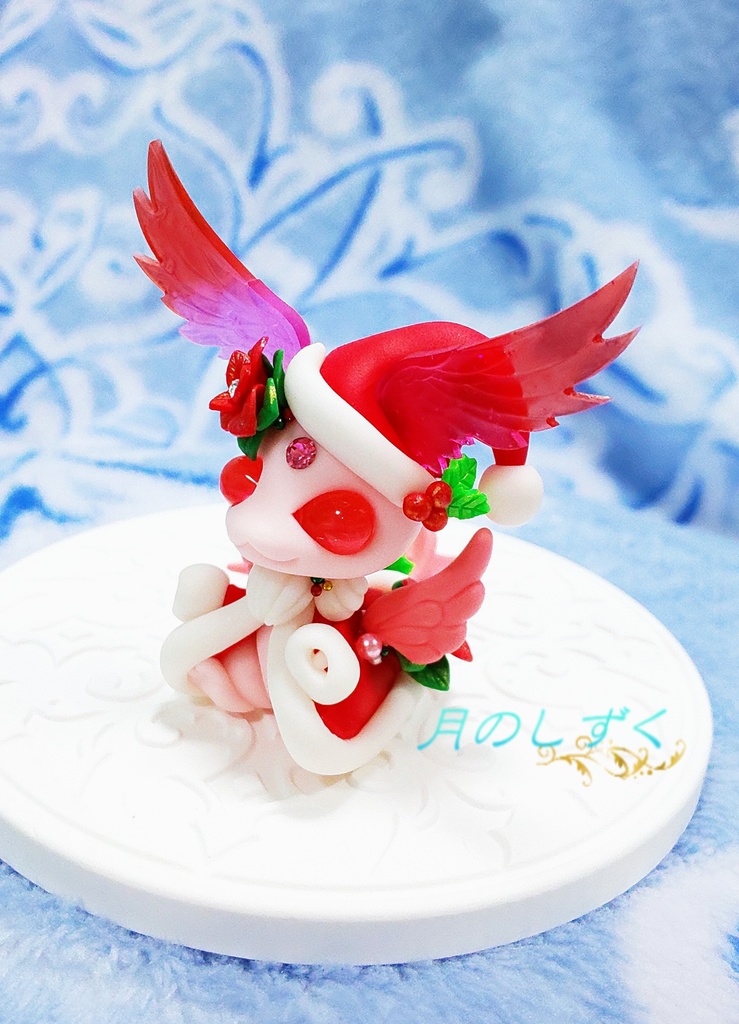 【76】クリスマス限定!! サンタ姿のお座り羽耳ドラゴン