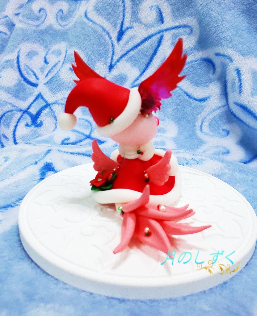 【77】クリスマス限定!! サンタ姿の羽耳ドラゴン(立ち姿)