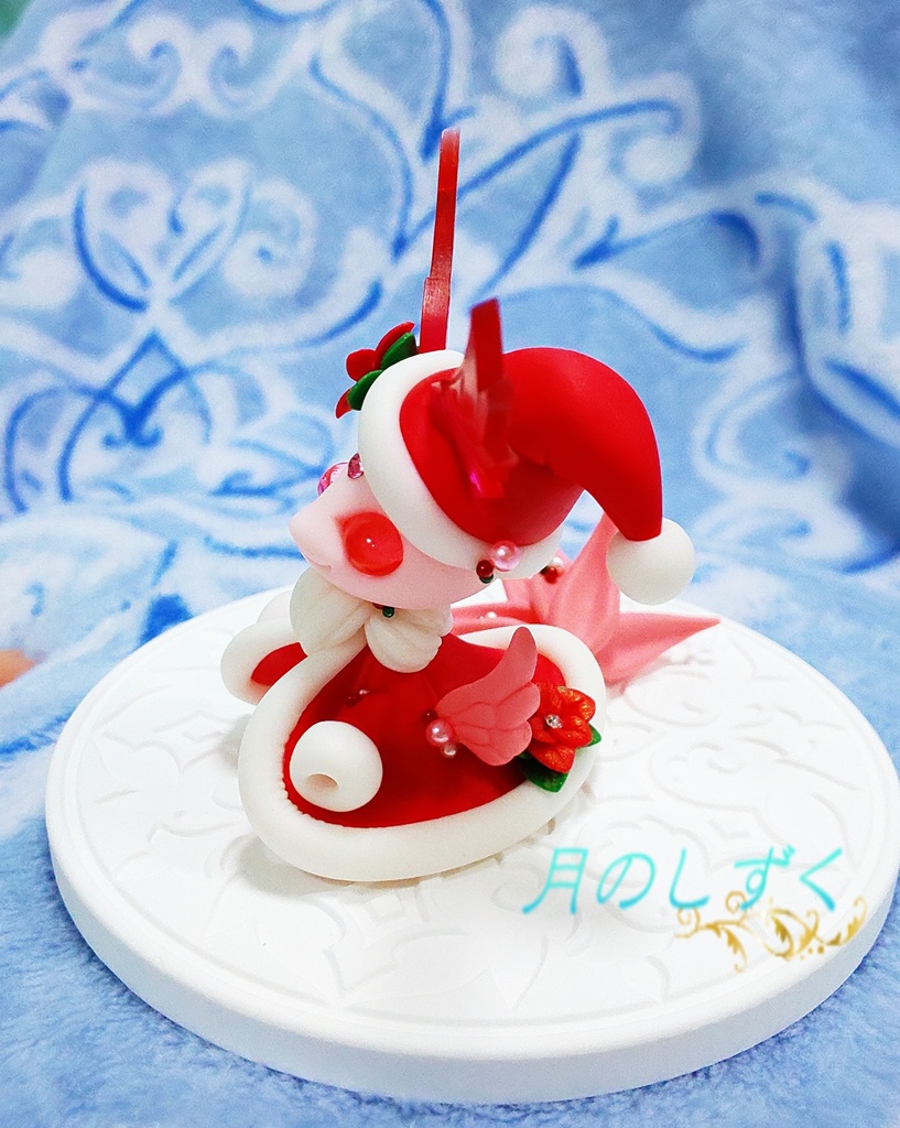 【77】クリスマス限定!! サンタ姿の羽耳ドラゴン(立ち姿)