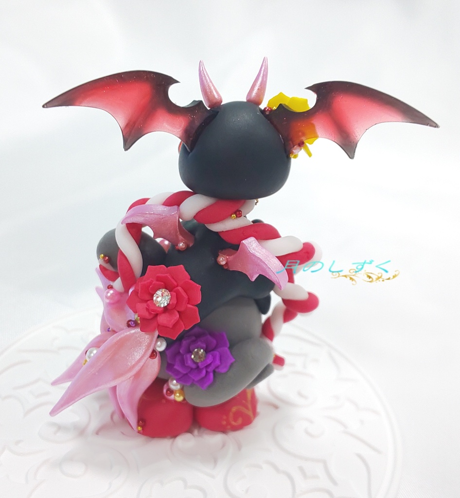 【86】お正月限定!! 干支ねずみに乗る悪魔ドラゴン(パールピンク②)