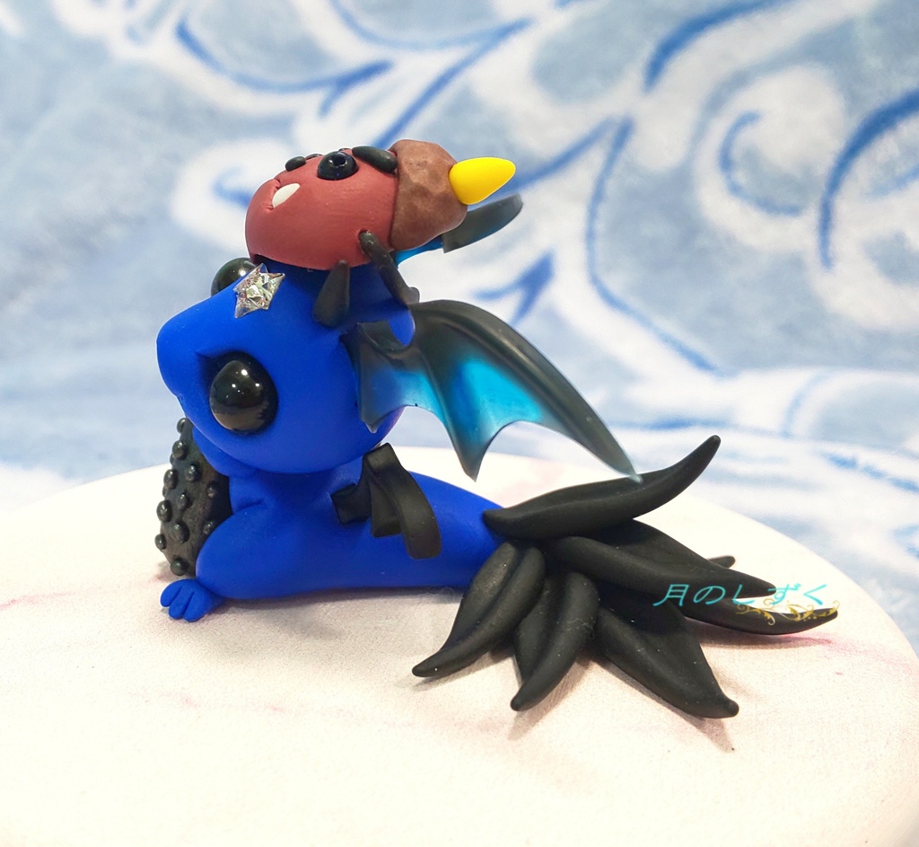 【99】節分限定!!お面と金棒で鬼気分の悪魔ドラゴン(ブルー)