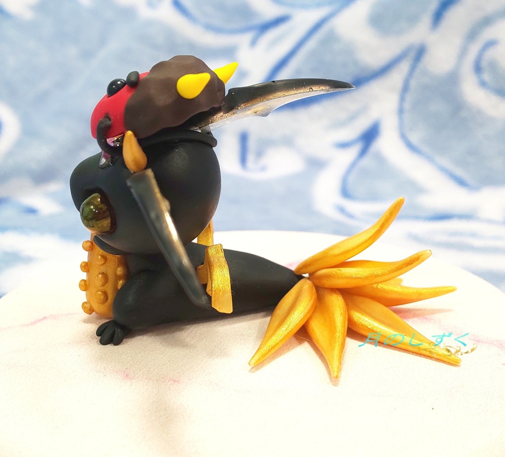 【100】節分限定!!お面と金棒で鬼気分の悪魔ドラゴン(ブラック)