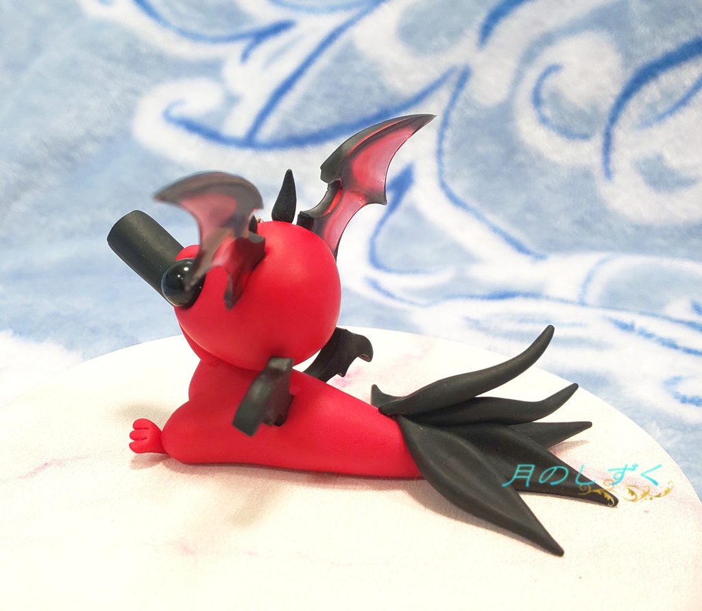 【102】節分限定!!恵方巻きを頬張る悪魔ドラゴン(レッド)