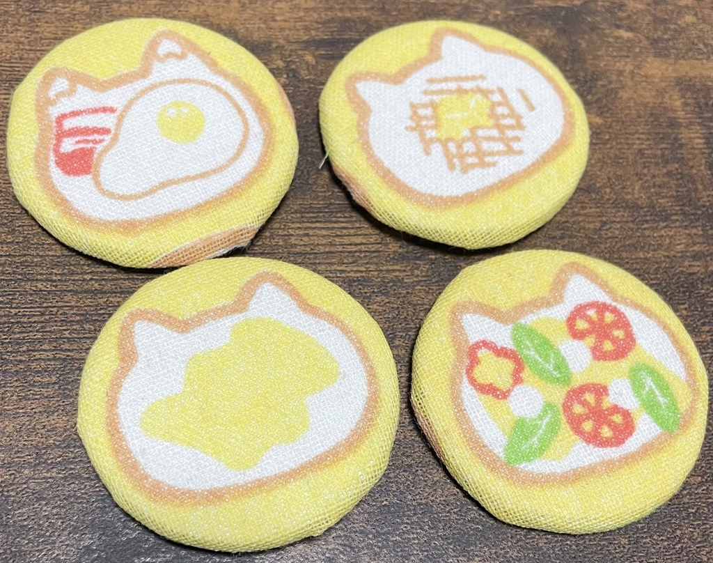 猫パントースト缶バッジ