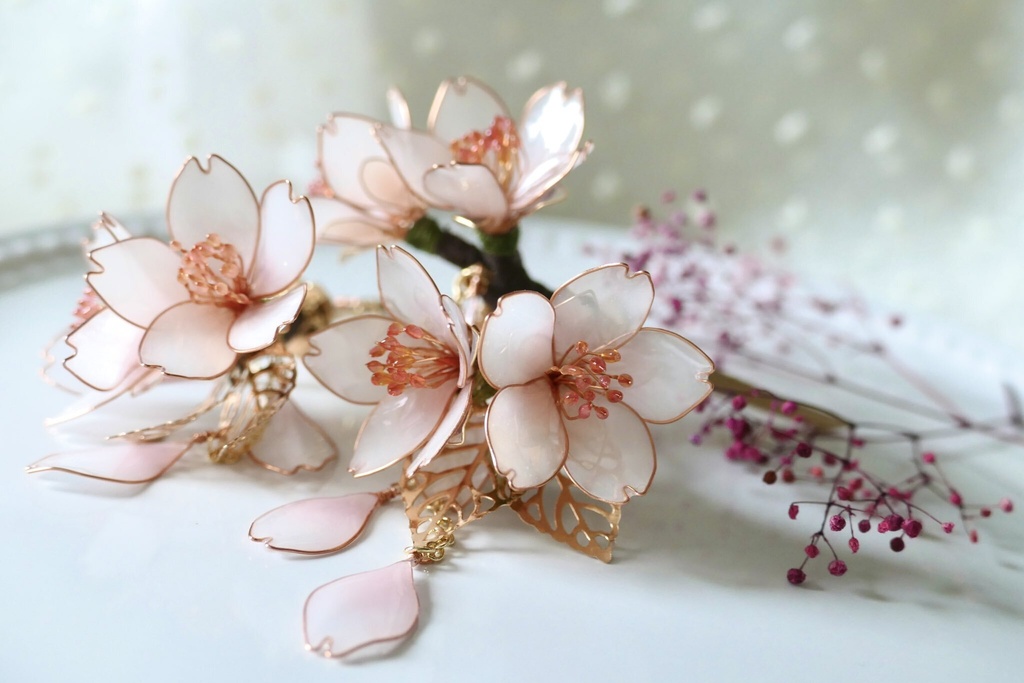 桜の髪飾り