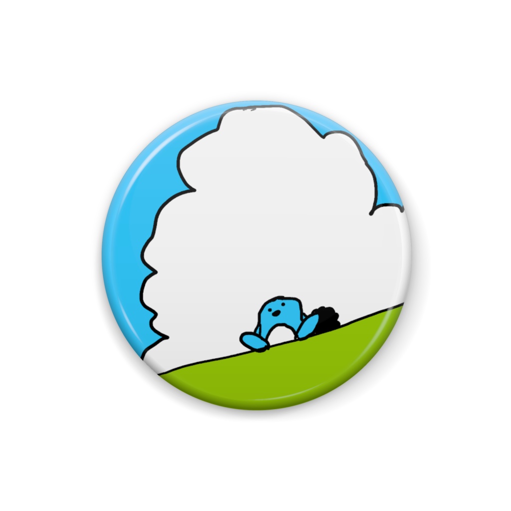 アフロペンギン・缶バッジ休日