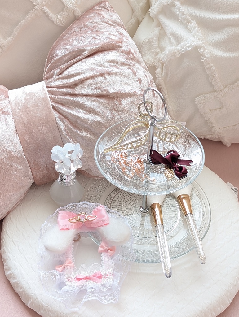 夢みるピンクのレースケース うさぎバージョン