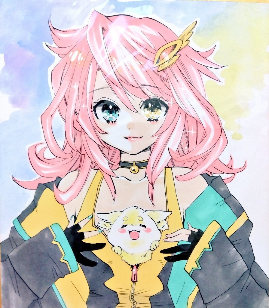 【中色紙】創作・女の子