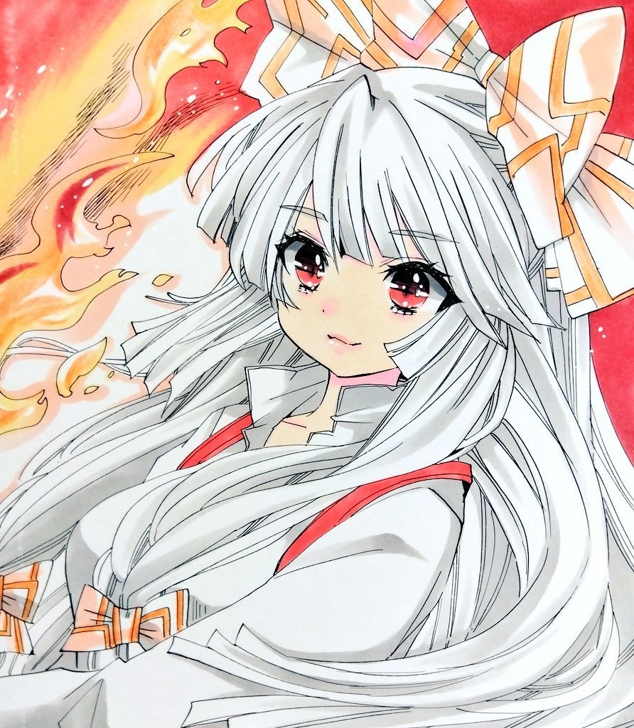 【中色紙】東方・藤原妹紅