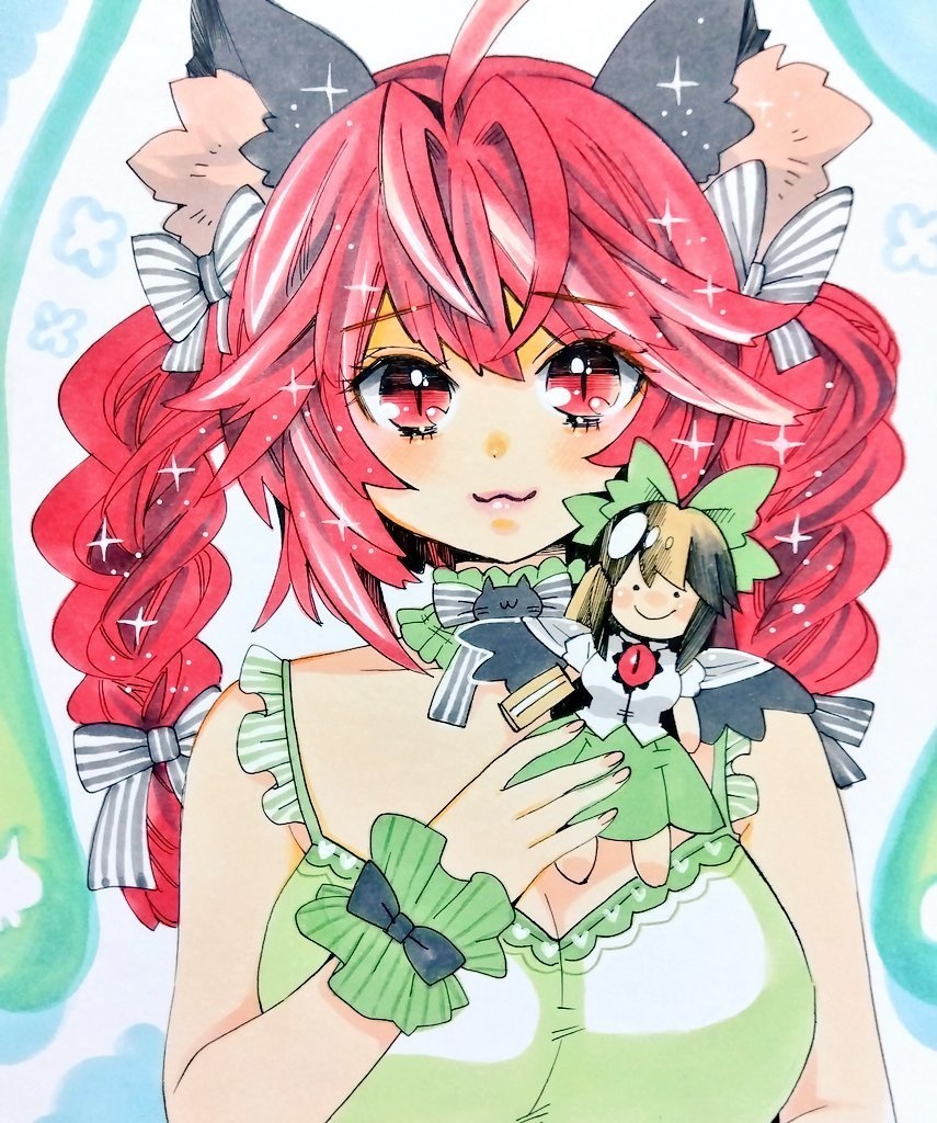 【中色紙】東方・おりんちゃん