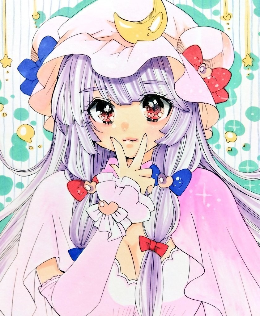 【中色紙】東方・パチュリー