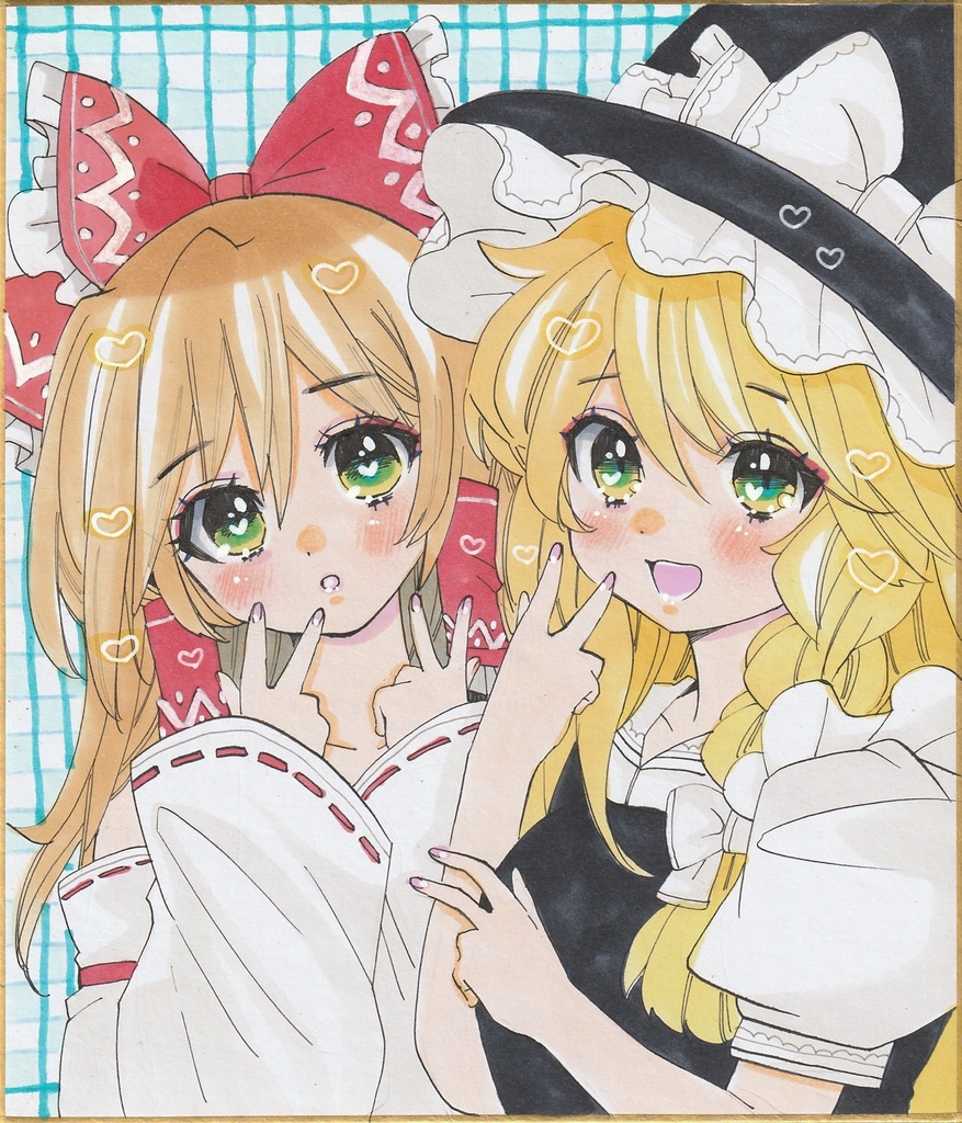 【中色紙】東方・れいまり