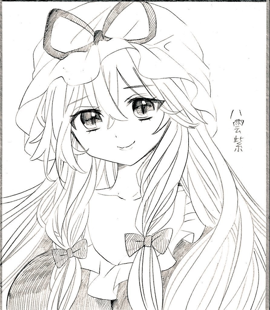 【鉛筆ドローイング】中色紙・八雲紫