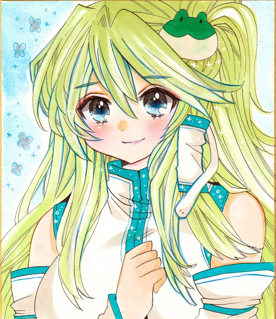 【中色紙】東方・早苗