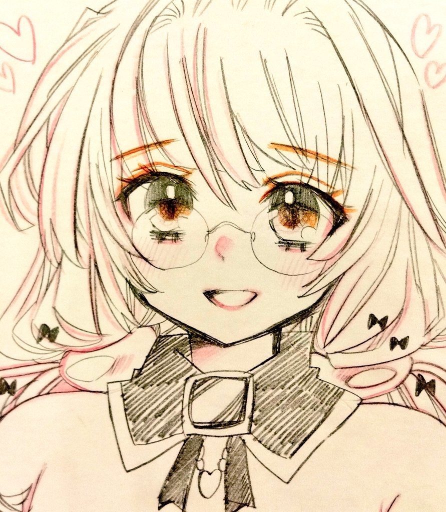 【ドローイング小色紙】創作・女の子