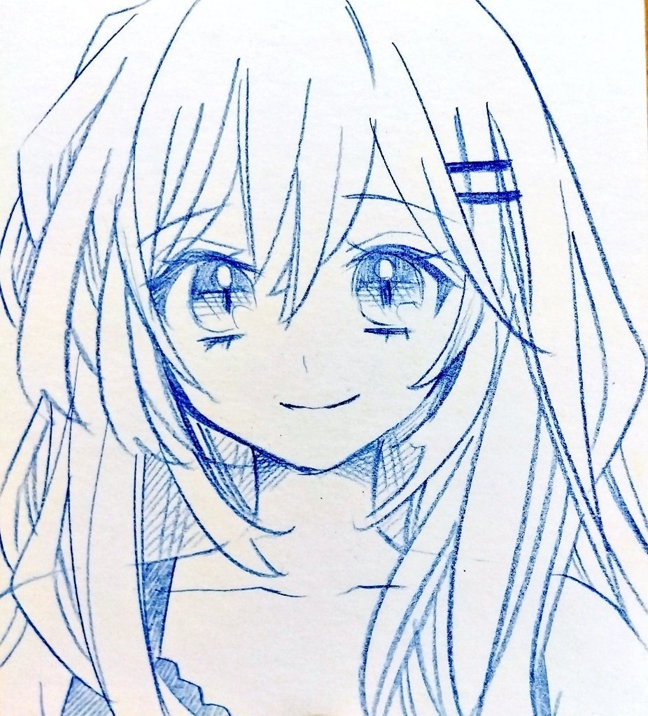【小色紙ドローイング】創作・女の子