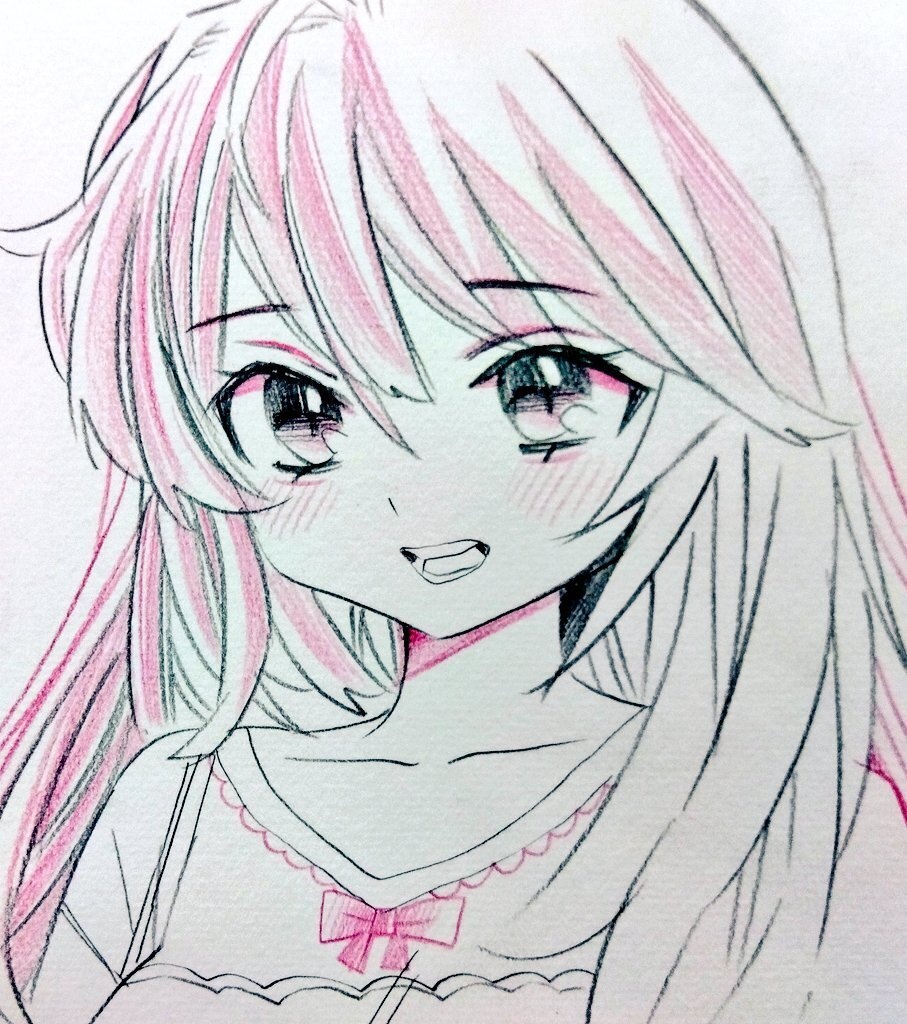 【小色紙ドローイング】創作・女の子