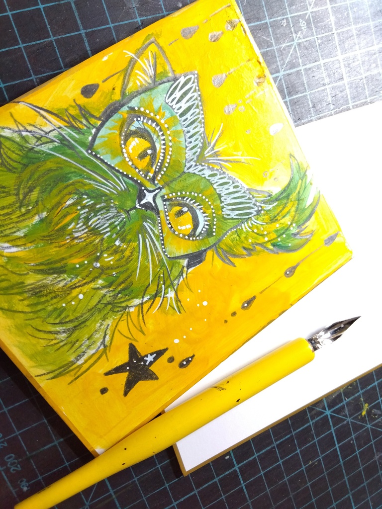 【ファンタジー猫アート】原画