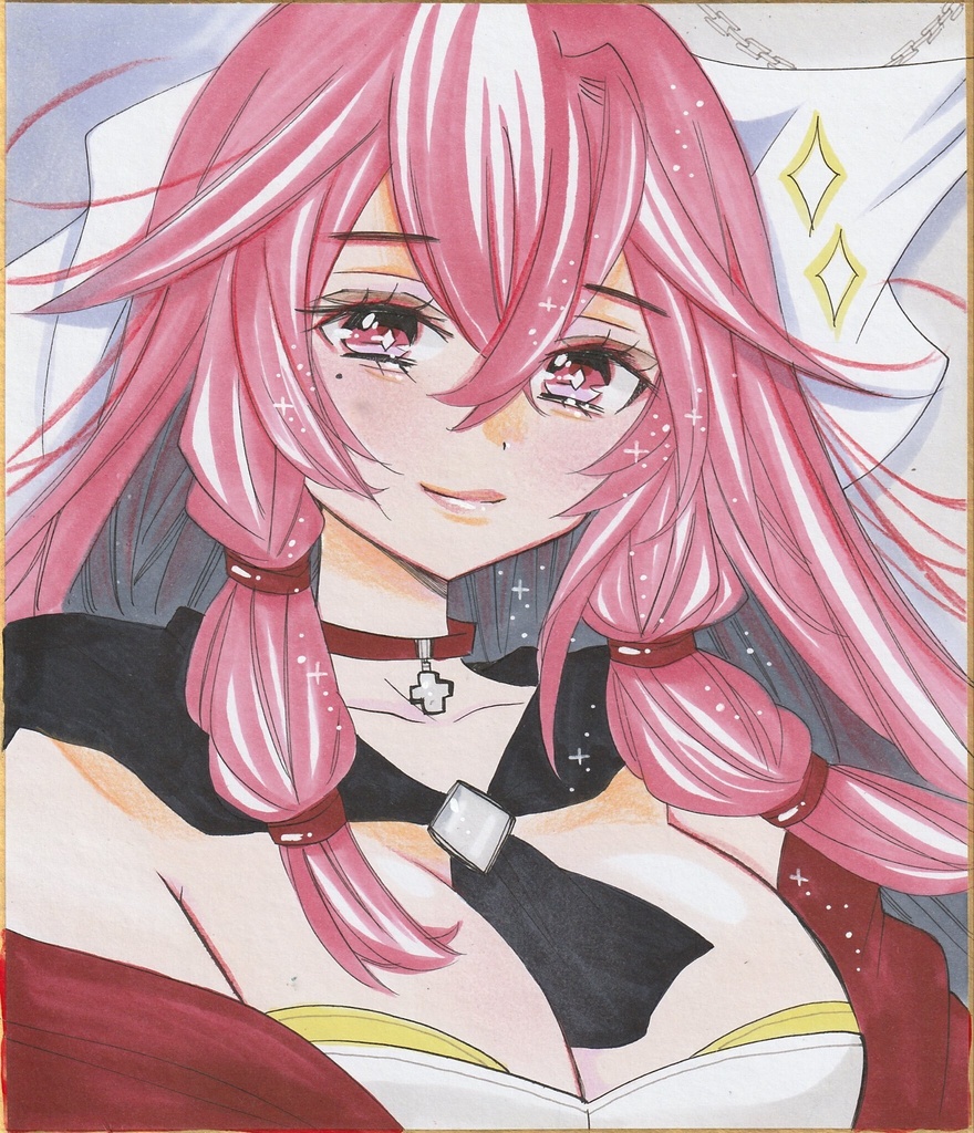 【中色紙】創作・女の子