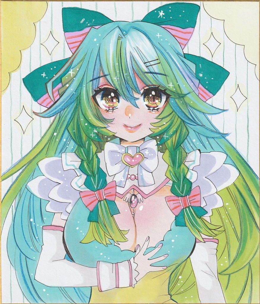 【中色紙】創作・女の子