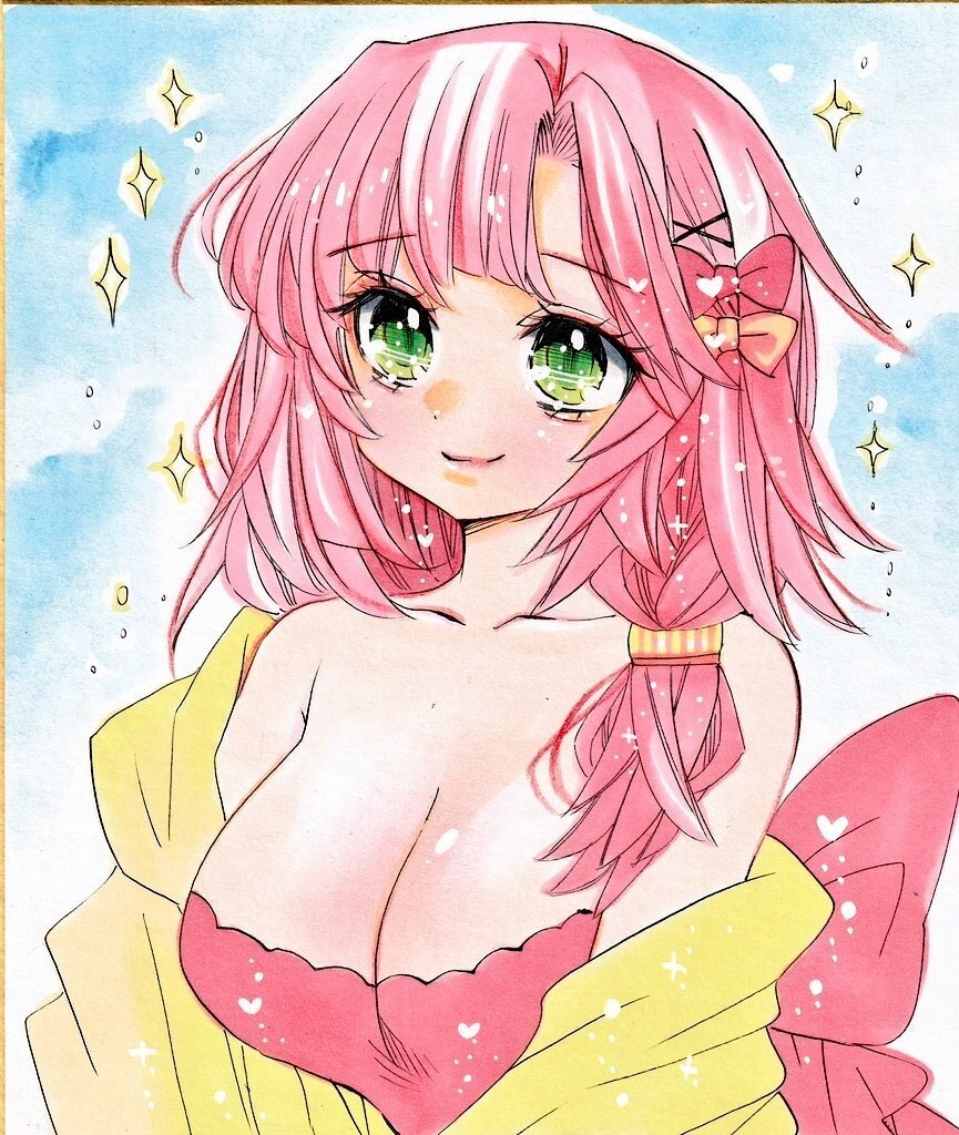 【中色紙】創作・女の子