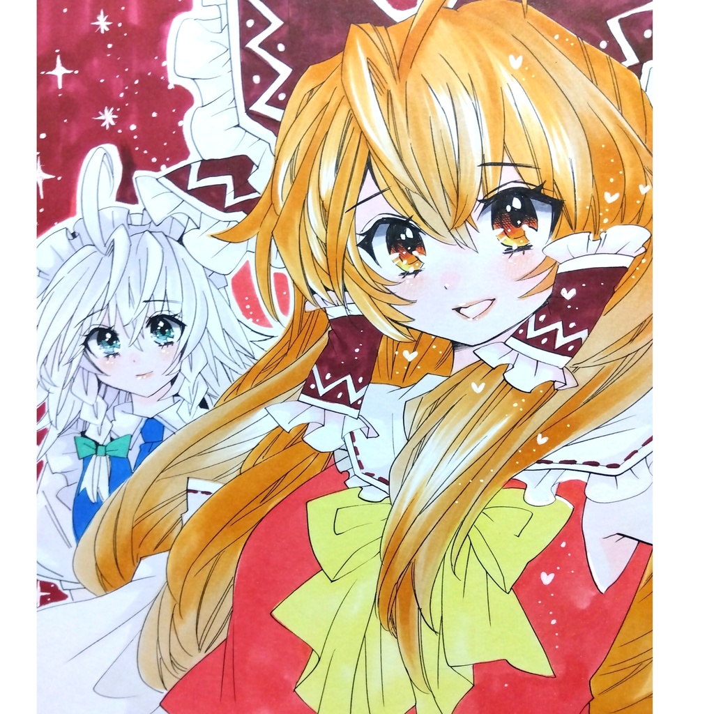 【大色紙】東方・霊夢＆咲夜