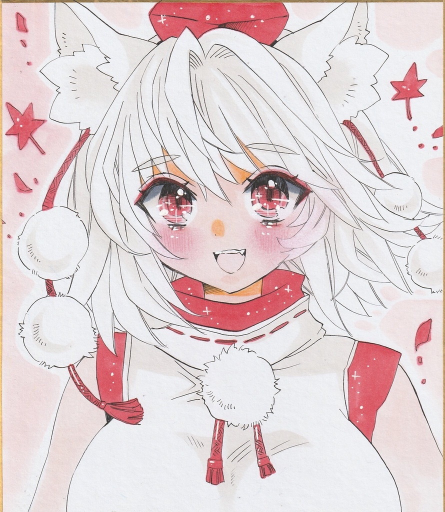 【中色紙】東方・椛