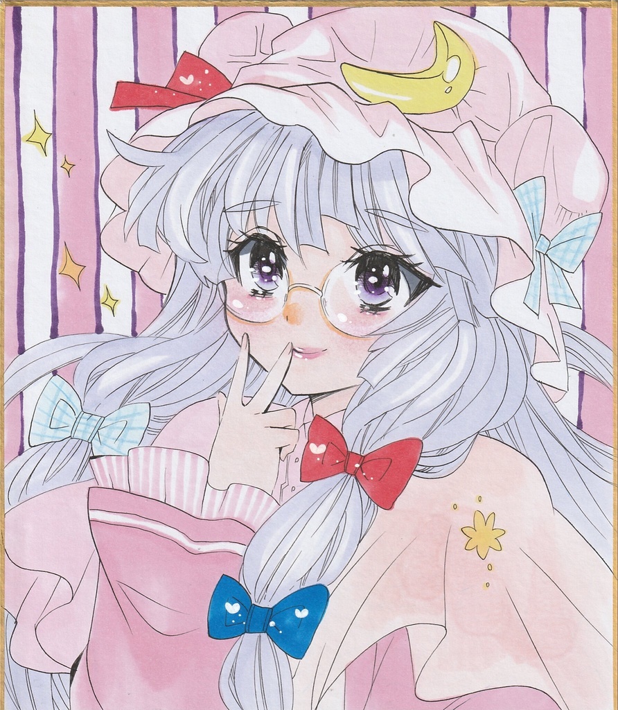 【中色紙】東方・パチュリー