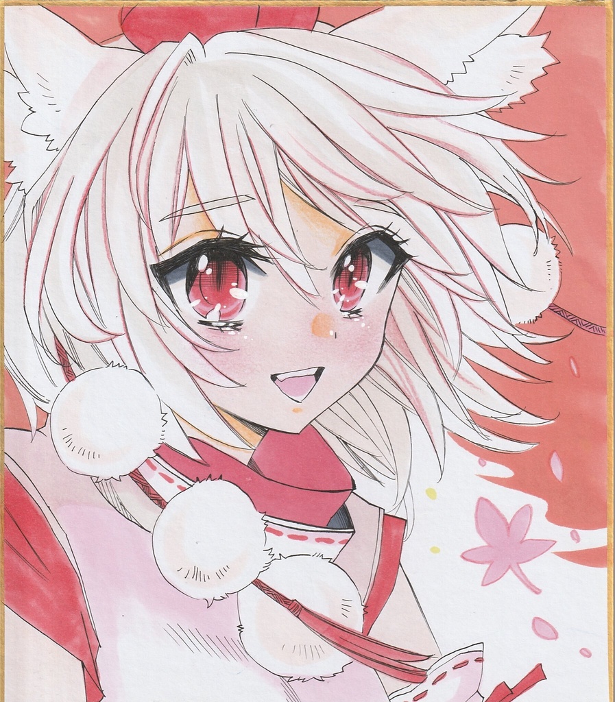 【中色紙】東方・椛
