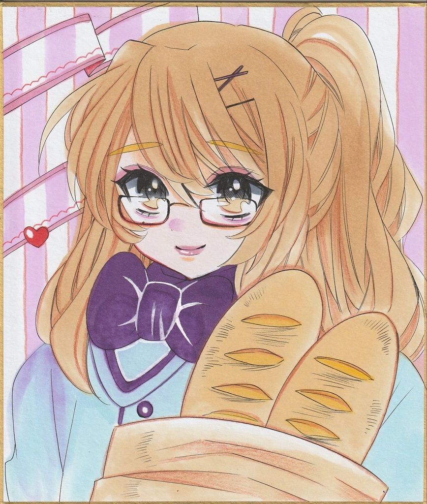 【中色紙】創作・女の子