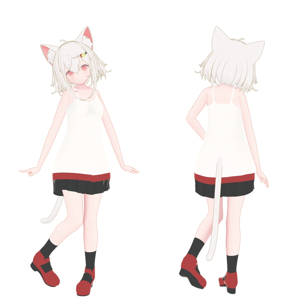 【無料配布】オリジナル3Dモデル「フェリス」