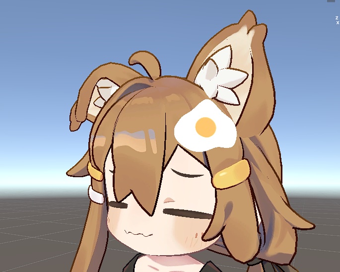 【無料配布】めだまやき【VRChatアバター想定】