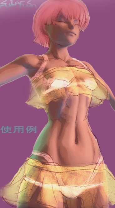 女性 胴体3DCG 筋肉質、脂肪、下着  musclegirl  (obj)