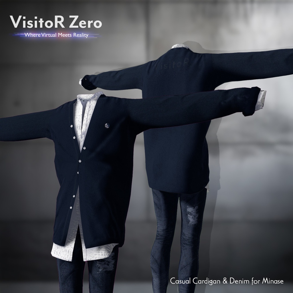 カジュアルカーディガン&デニム for 水瀬 / Casual Cardigan & denim for Minase