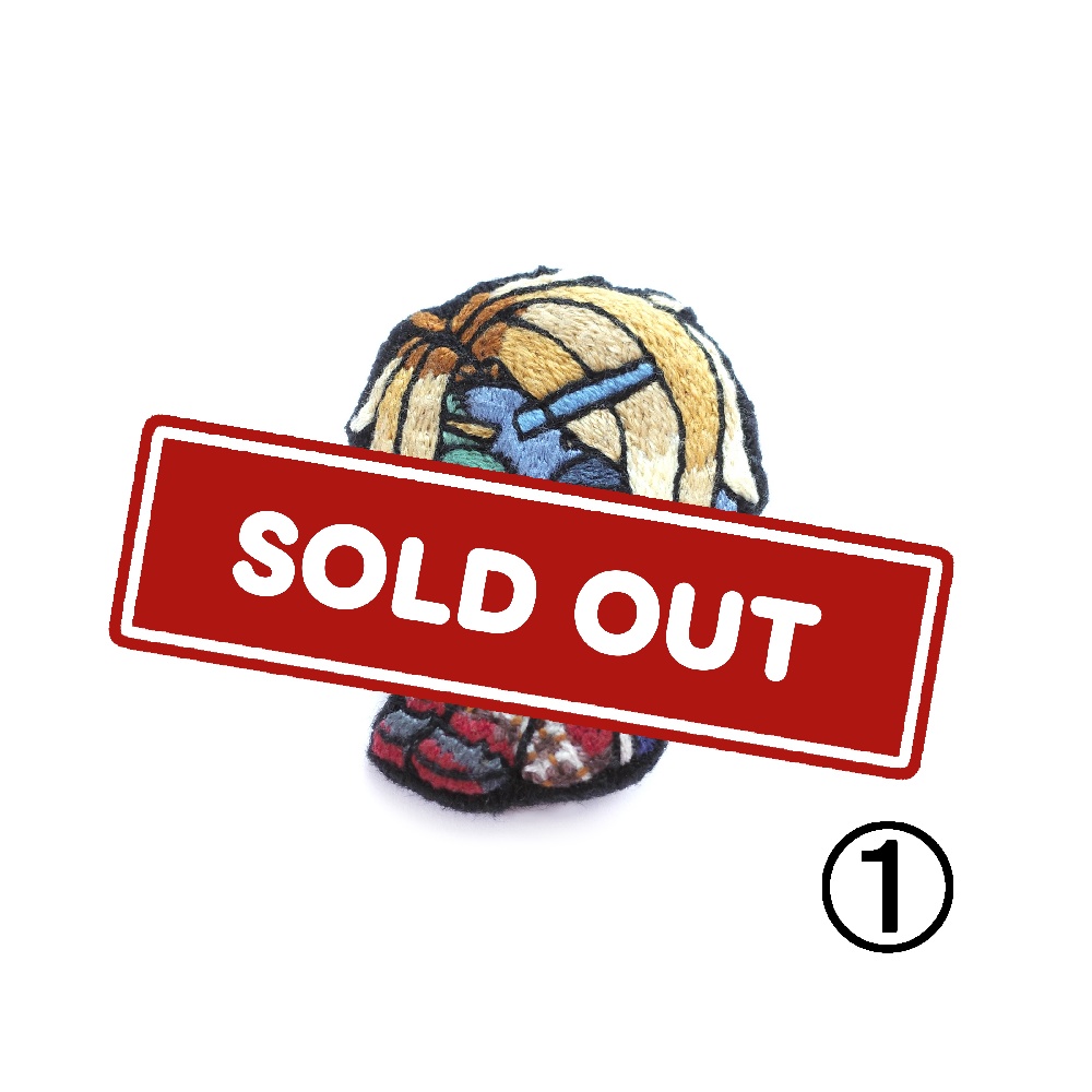 【ハロウィン2025】フランケンゾンビのギャルたち【刺繍ブローチ】