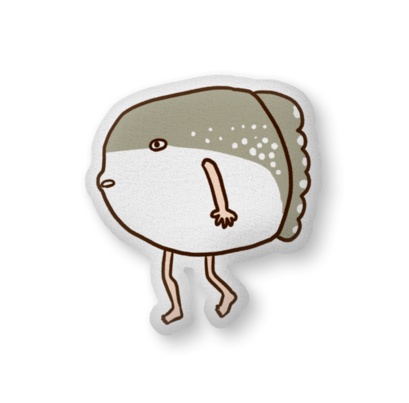 3バリエ■ふかふかクッション(ももまる・マリクたろう・マンボウ)