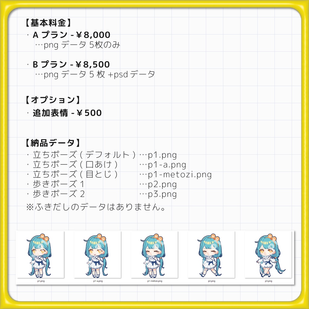 【個別依頼】ぷにぷにあばたー用イラスト