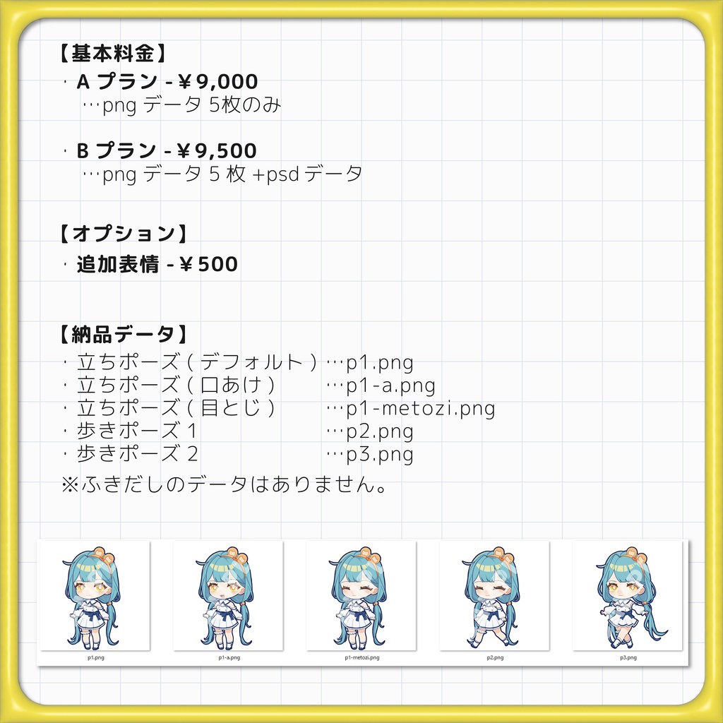 【個別依頼】ぷにぷにあばたー用イラスト